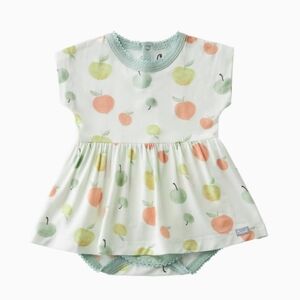 Coccoli Cream Apples Modal Romper